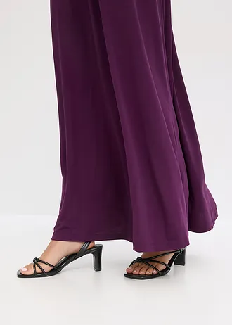 Robe longue brodée de sequins • rouge foncé • Boutique bonprix