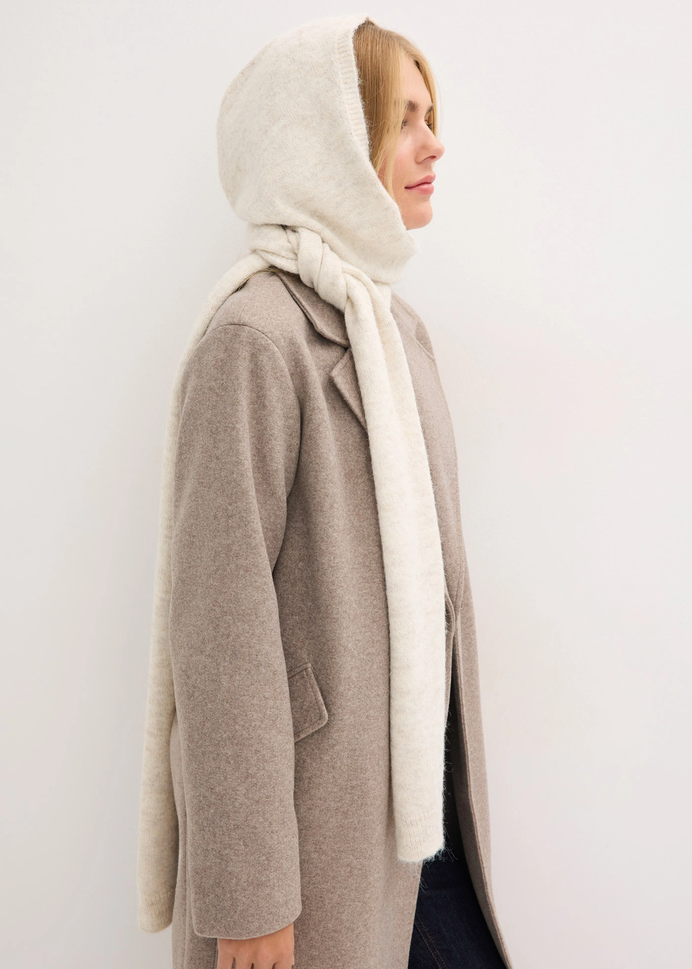 Capuchonsjaal • beige • bonprix online shop