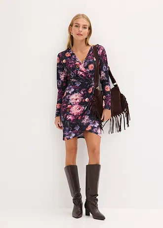 Robe courte et cintrée • noir • Boutique bonprix