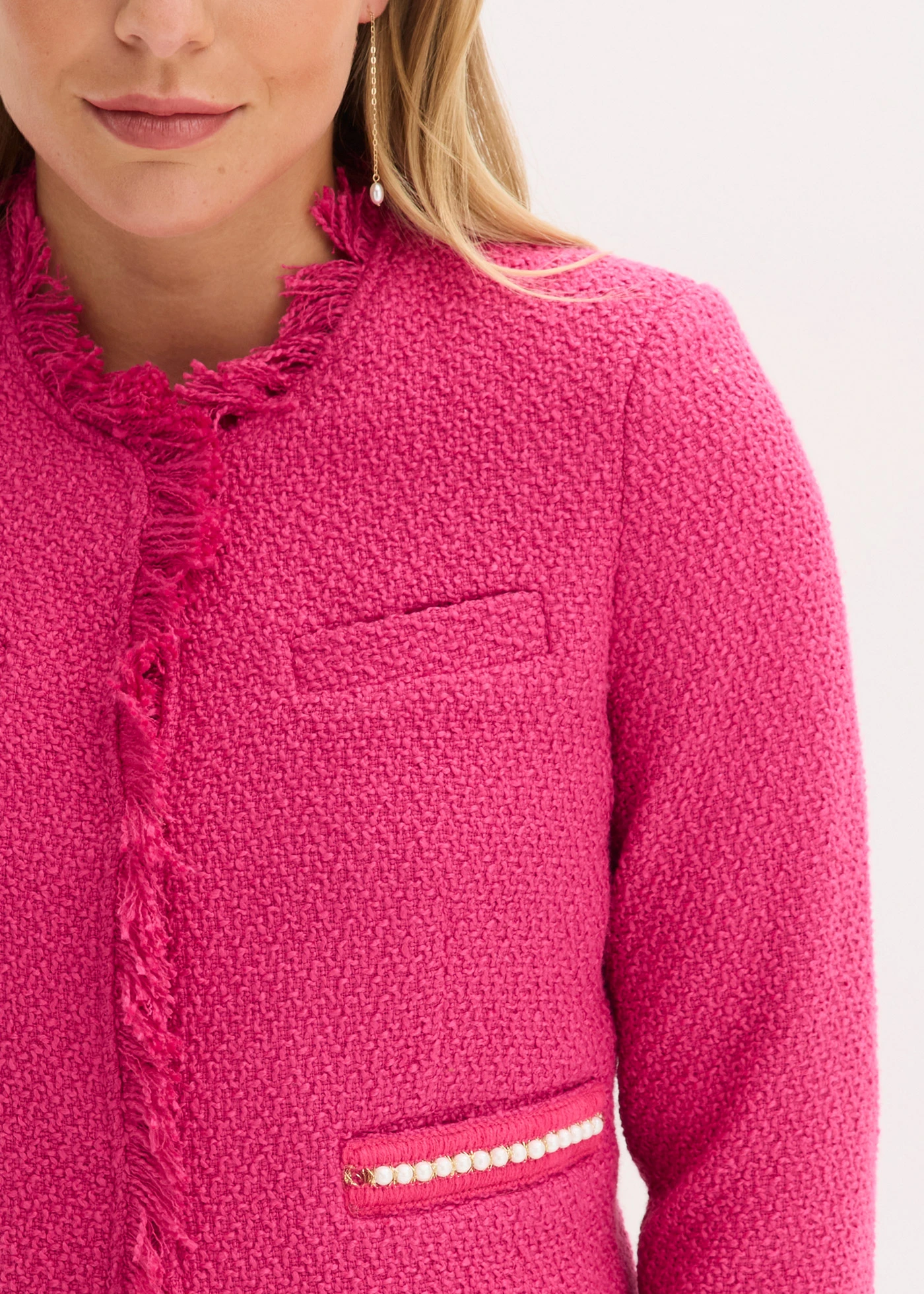 Zkrácený blejzr z buklé • pink • bonprix obchod