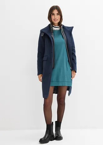 Sweatjurk met raglanmouwen, Kleur: pepergroen