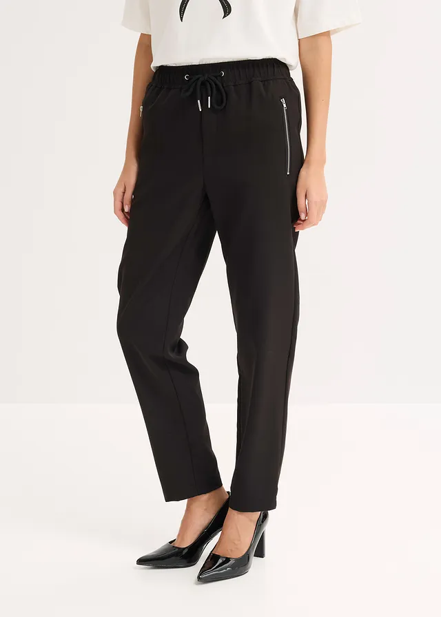 Pantalon jogger avec taille élastiquée • noir • product-page.page-title-suffix