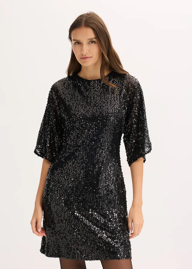 Robe à sequins et détail nœud • noir • product-page.page-title-suffix