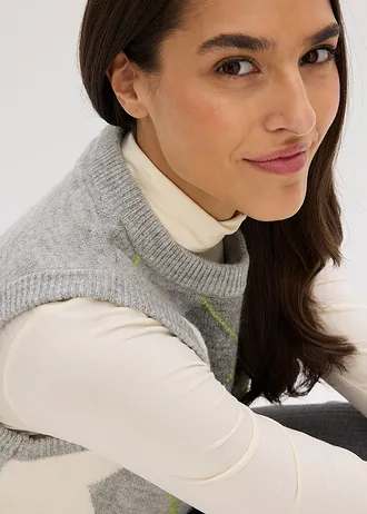 Spencer • grijs gemêleerd/crèmewit/bladgroen/lichtgrijs  grafische print • bonprix online shop