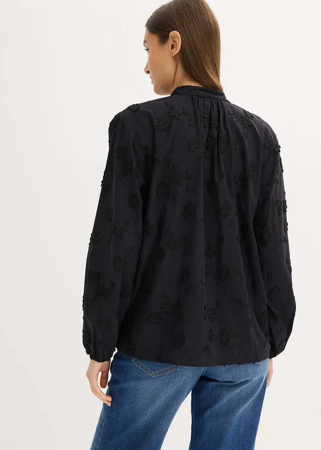 Chemisier 100% coton • noir • product-page.page-title-suffix