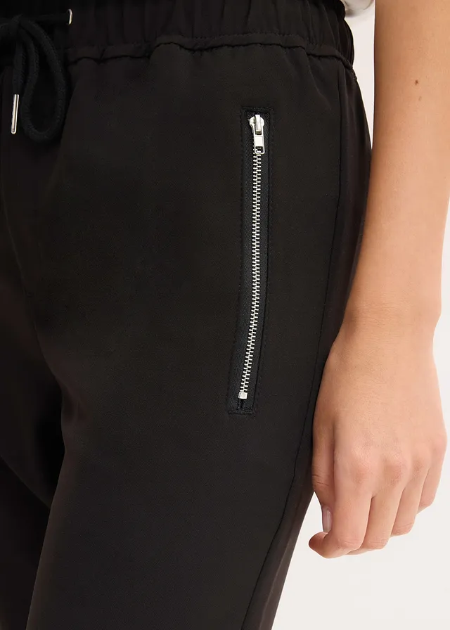 Pantalon jogger avec taille élastiquée • noir • product-page.page-title-suffix