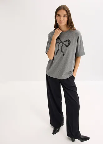 Oversized shirt, Kleur: grijs gemêleerd