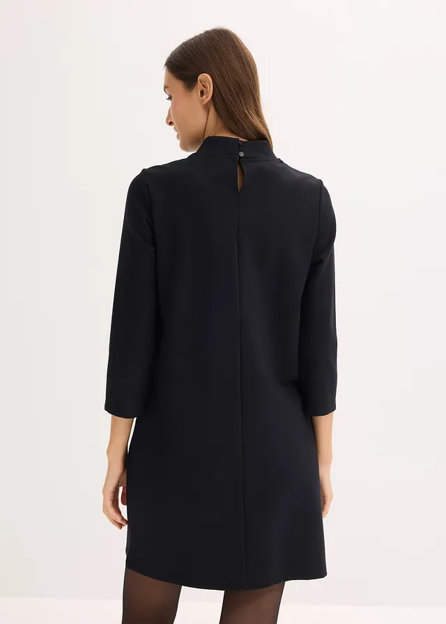 Robe courte en Punto di Roma • noir • product-page.page-title-suffix