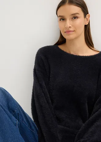 Oversized trui • zwart • bonprix online shop