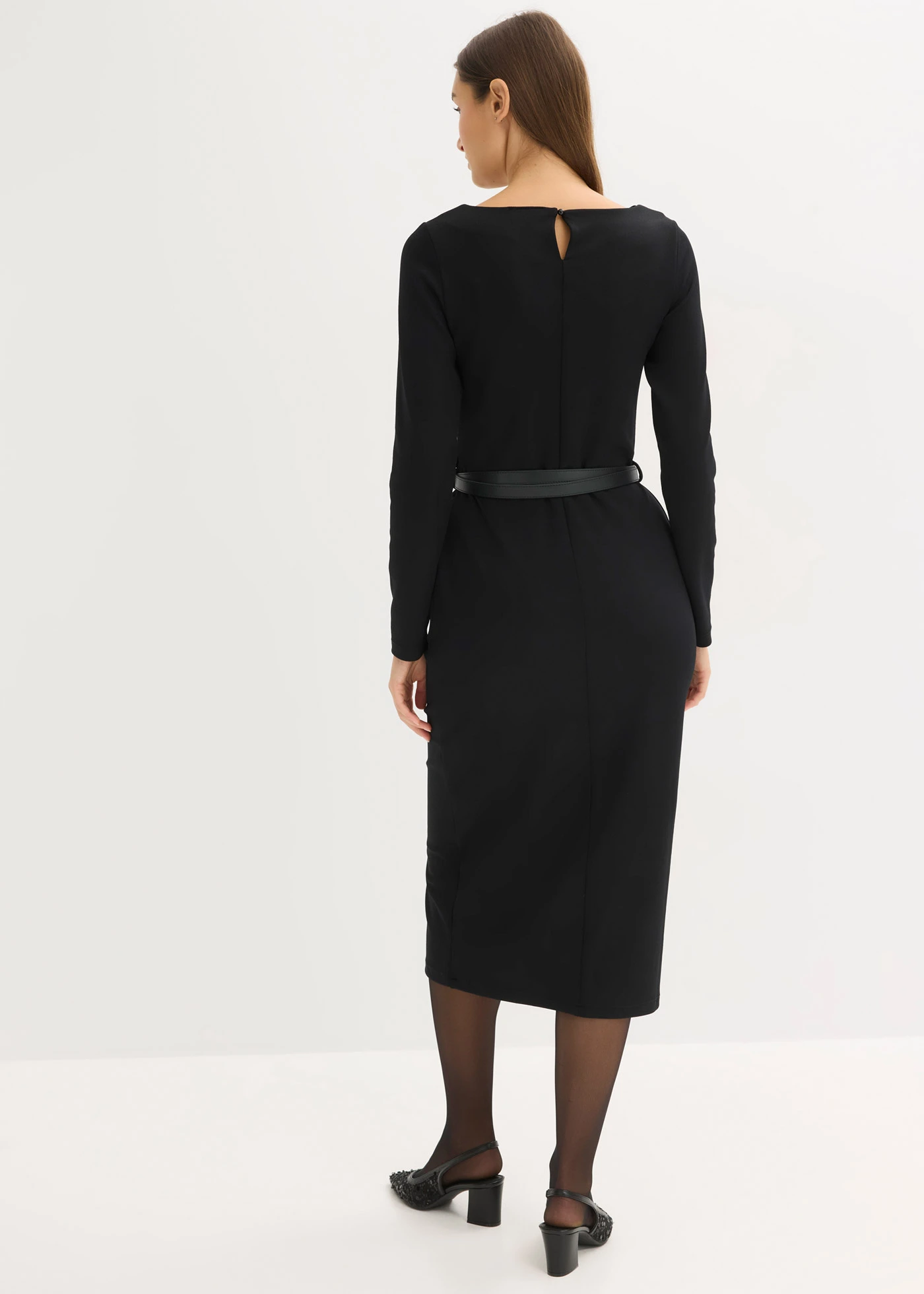 Rochie din jerse • negru • magazin bonprix