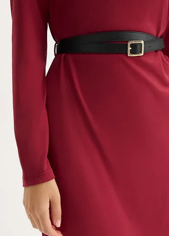 Rochie din jerse • roșu prună • magazin bonprix