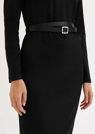 Rochie din jerse • negru • magazin bonprix