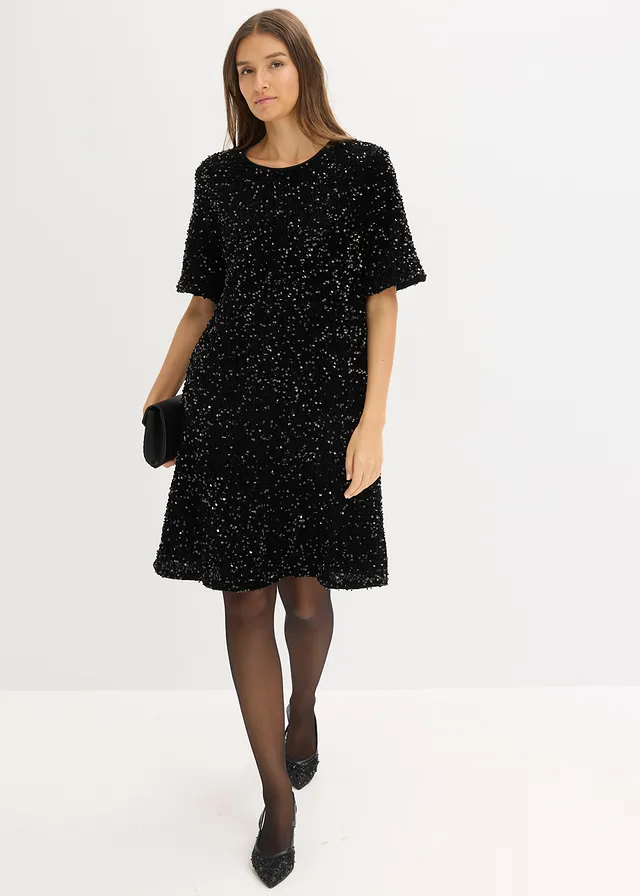 Robe courte à sequins • noir • product-page.page-title-suffix