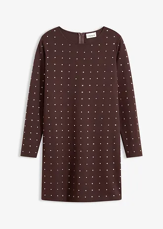 Rochie din jerse cu aplicații