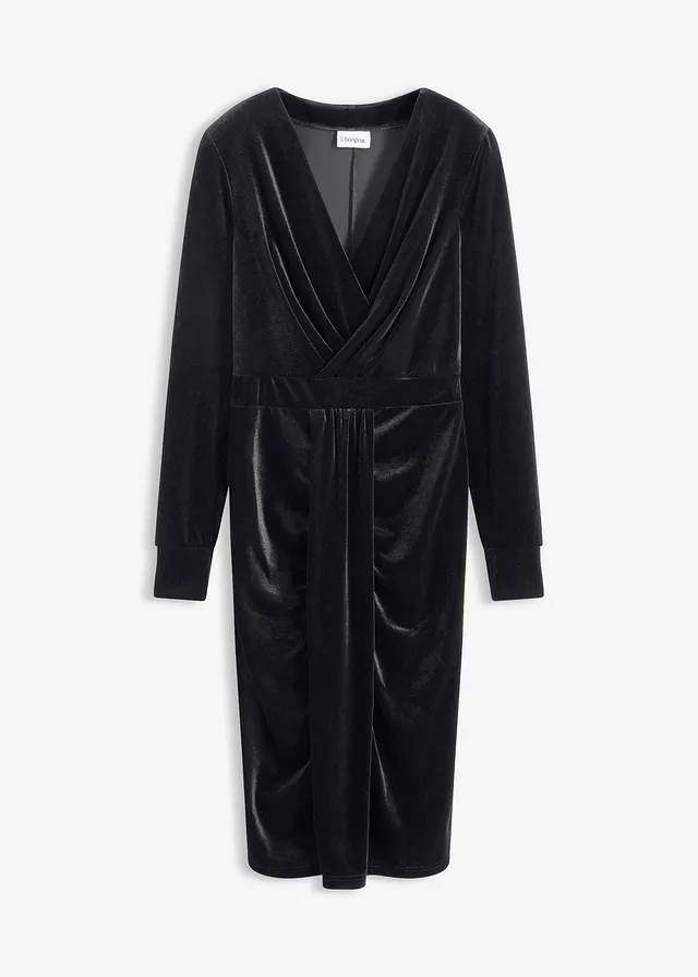 Rochie midi din catifea fluidă