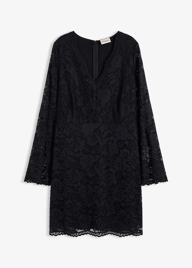 Rochie din dantelă cu mâneci largi