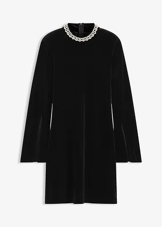 Mini jurk van soepel velours