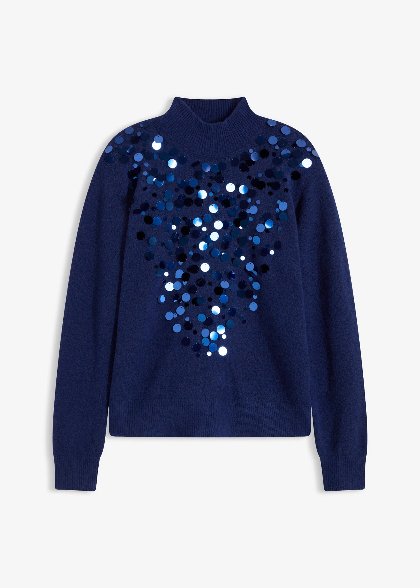 Pull à sequins • bleu nuit • Boutique bonprix
