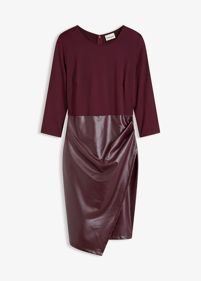 Robe enduite avec haut en jersey