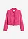 Cropped bouclé blazer, Kleur: pink