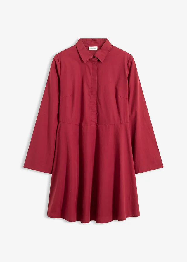 Rochie tip cămașă din bumbac 100%