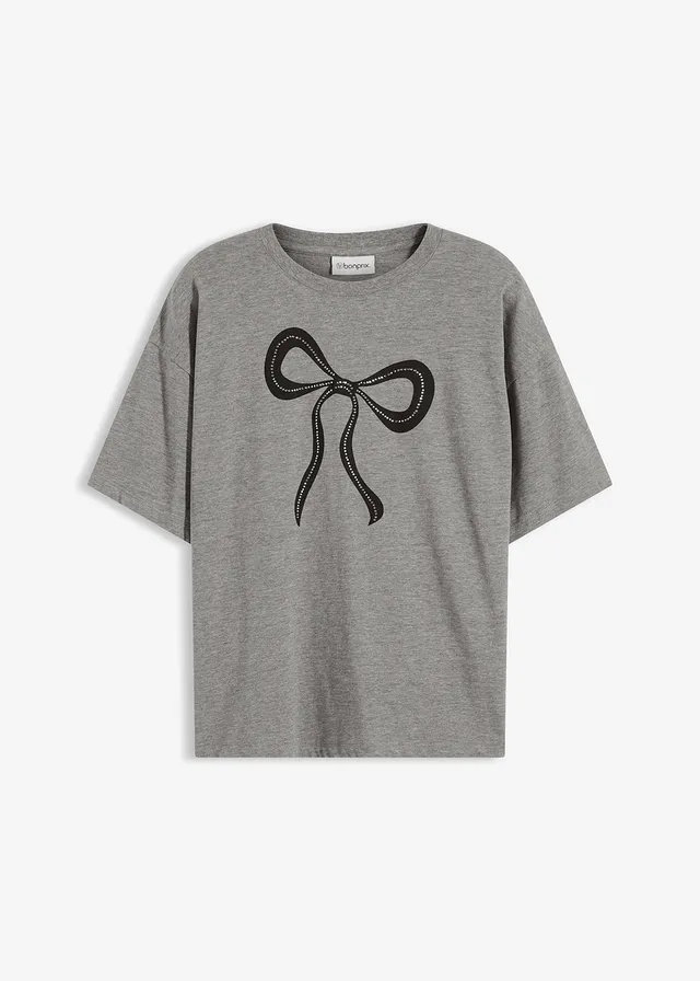 Oversized shirt • grijs gemêleerd • bonprix online shop