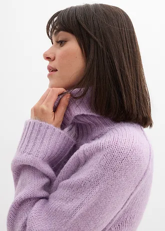 Pull oversize en grosse maille • parme • Boutique bonprix