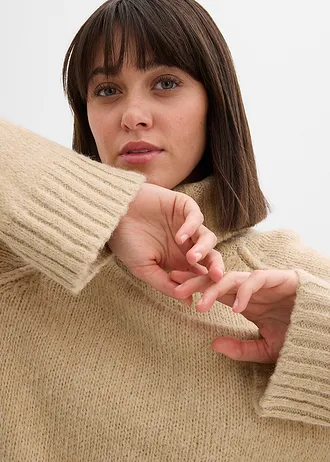 Oversized trui • lichtsand • bonprix online shop