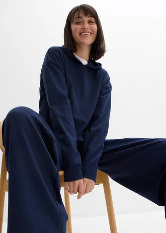 Hanorac din material Punto di Roma comod • bleumarin • magazin bonprix