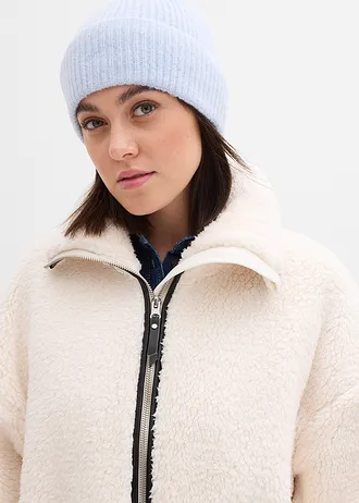 Oversize flísová bunda Teddy • perlovo biela • obchod bonprix