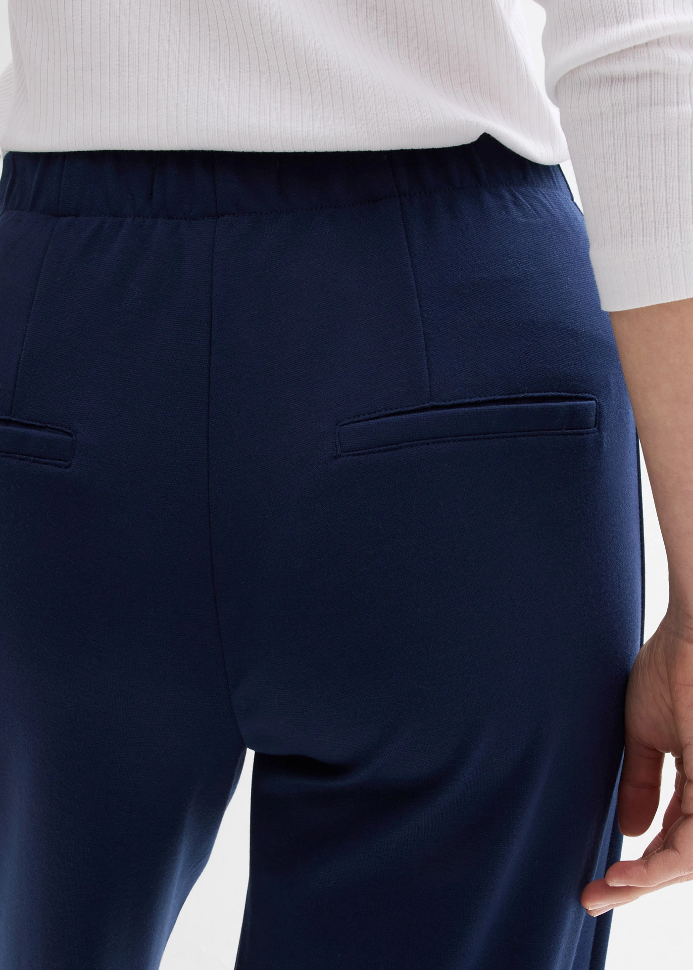 Marlene Dietrich broek van comfortabele Punto di Roma • donkerblauw • bonprix online shop