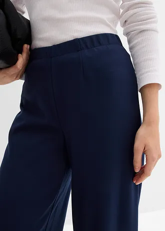 Marlene Dietrich broek van comfortabele Punto di Roma • donkerblauw • bonprix online shop