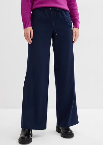 Pantalon à taille élastiquée • bleu foncé • Boutique bonprix