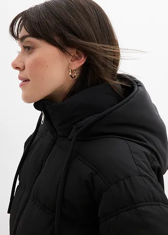 Krótka kurtka pikowana • czarny • sklep bonprix