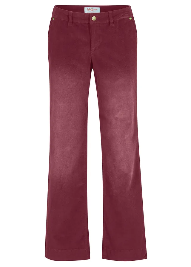 Stretch corduroy broek, wijd