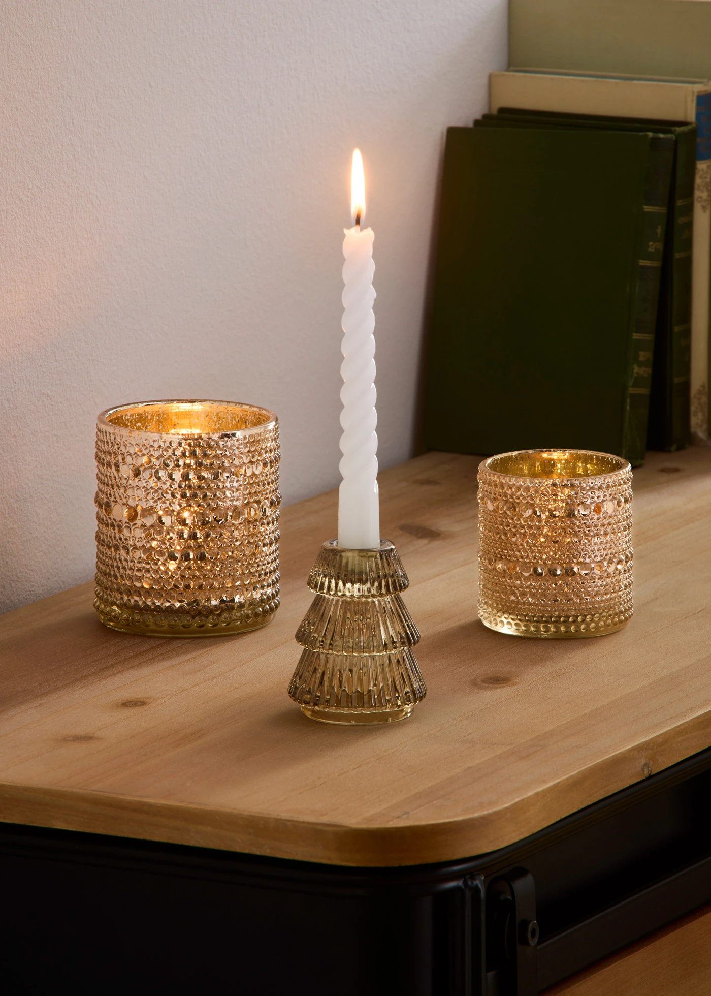 Windlichten (2-dlg. set) • lichtbruin • bonprix online shop