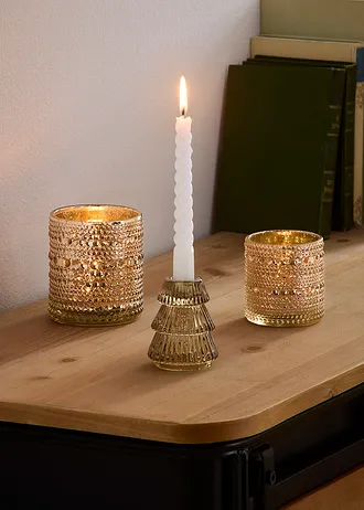 Windlichten (2-dlg. set) • lichtbruin • bonprix online shop