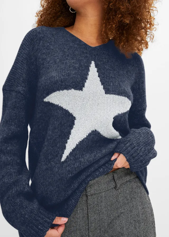 Trui met ster • donkerblauw • product-page.page-title-suffix