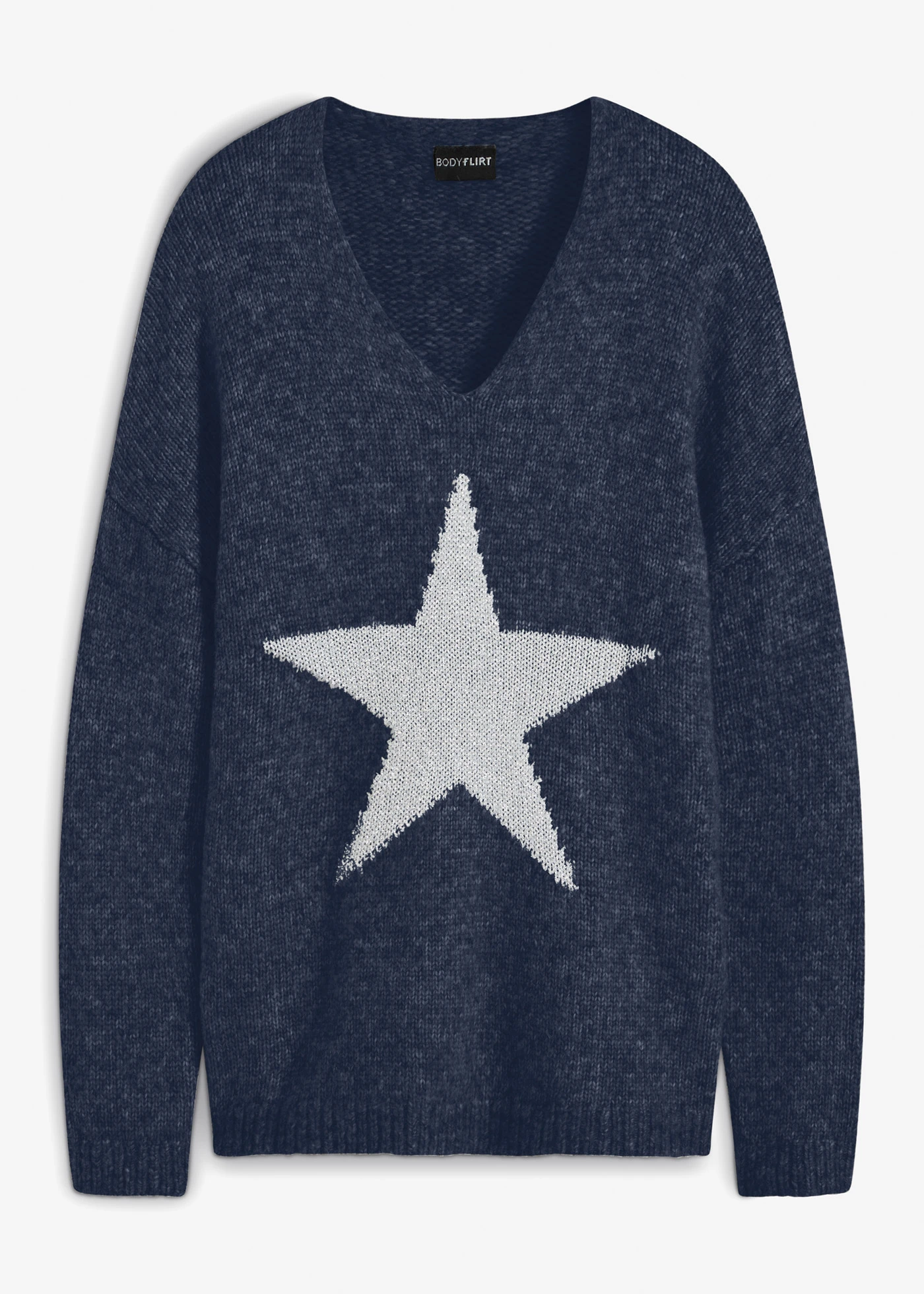 Pulover cu stea • bleumarin • magazin bonprix