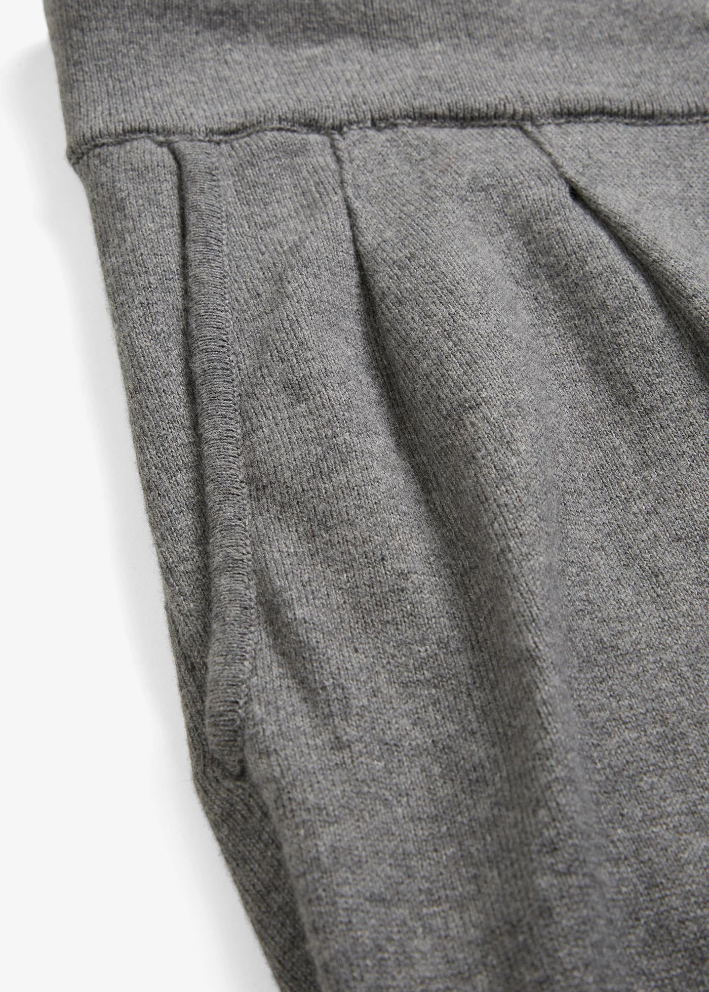 Pletené kalhoty z měkké směsi s kašmírem • šedý melír • bonprix obchod