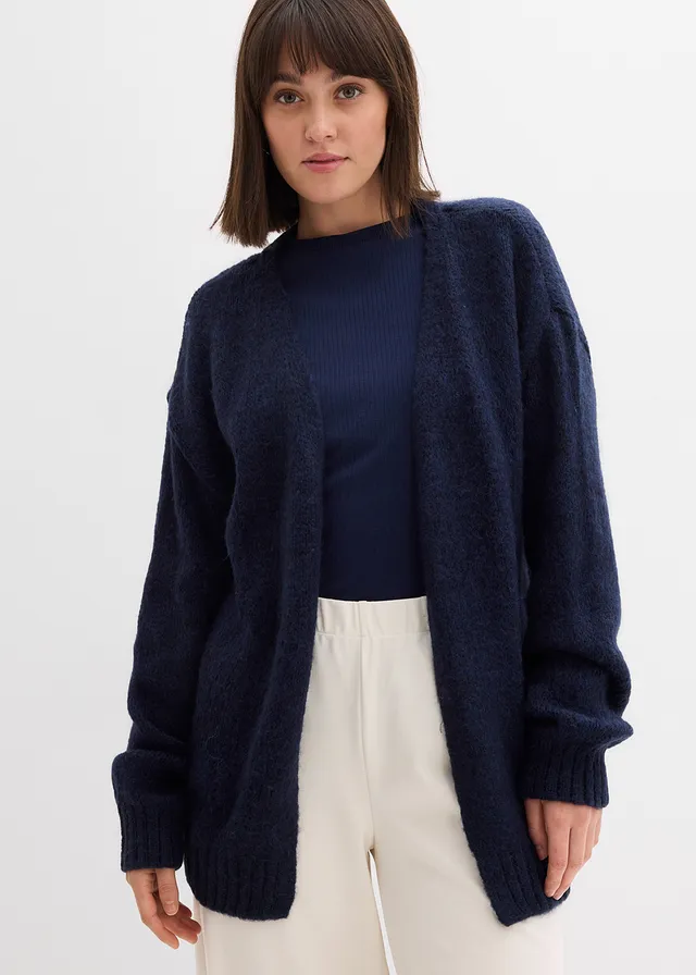 Gilet en grosse maille oversize • bleu foncé • product-page.page-title-suffix