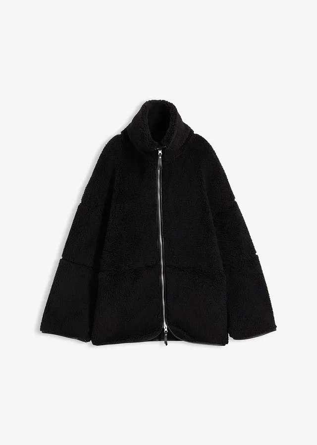 Veste oversize en polaire peluche