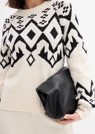 Oversized Noorse trui • parelwit • bonprix online shop