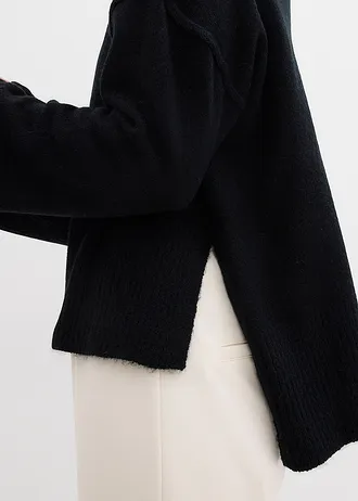 Pull oversize • noir • Boutique bonprix