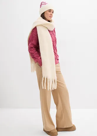 Oversized trui in een zachte viscosemix • kersbloesemroze • bonprix online shop