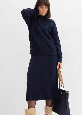 Pull oversize et doux • bleu foncé • Boutique bonprix