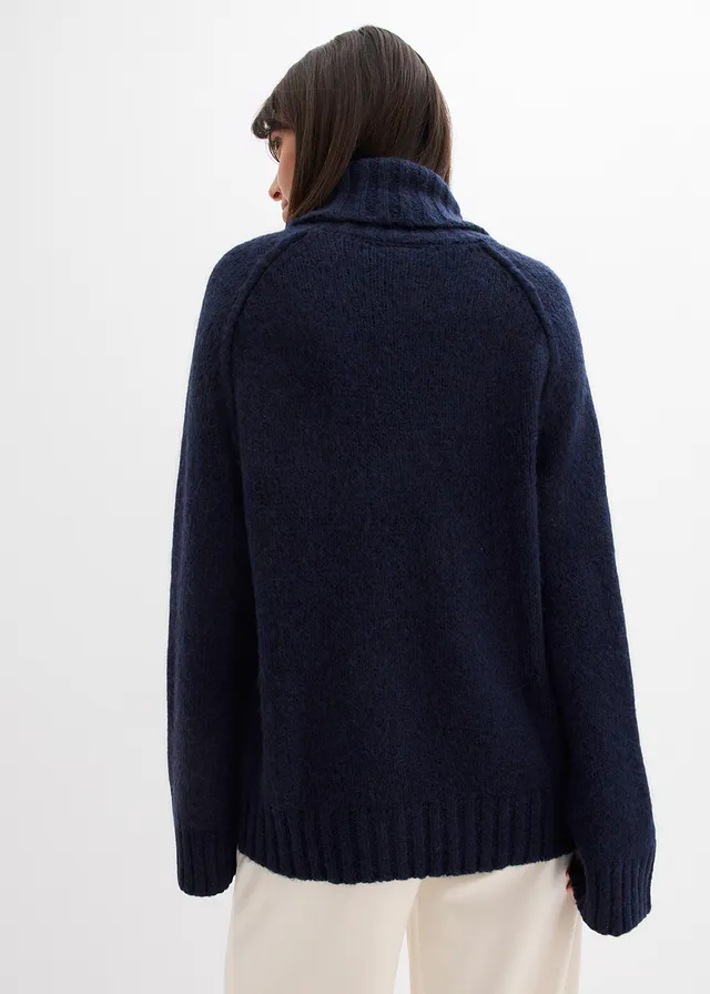 Oversized trui • donkerblauw • product-page.page-title-suffix