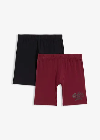 Lange boxer met katoen (set van 3), Kleur: esdoornrood-zwart
