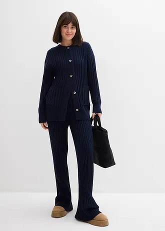 Jachetă tricotată din amestec moale de viscoză • bleumarin • magazin bonprix