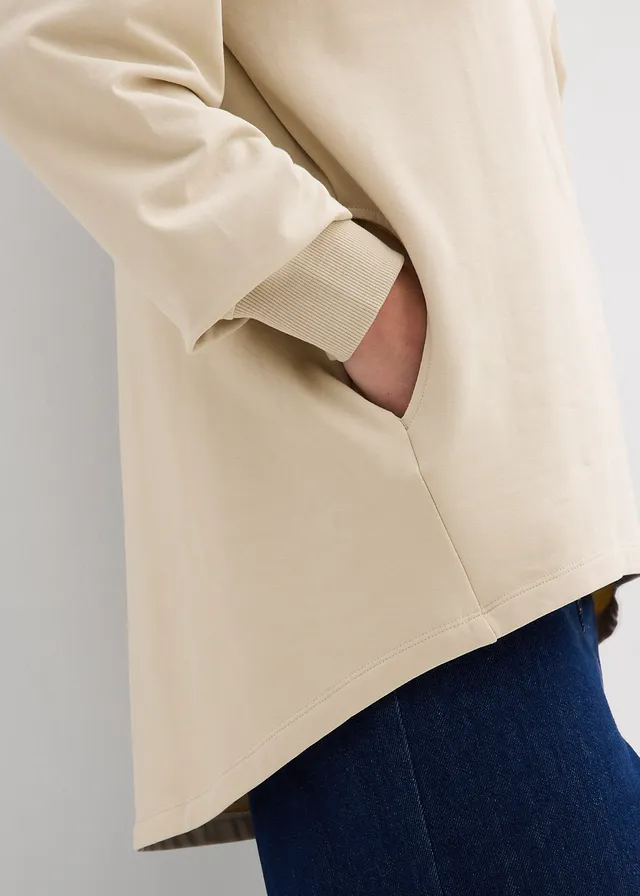 Bluză casual oversize • bej nisipiu mat • magazin bonprix